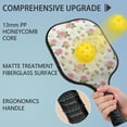thumbnail image 2 of Pickleball Paddles Set,Pioneer Flower Floral Print Pattern Fiberglass Surface Pickleball Racket Set with 2 Indoor Outdoor Pickleball Balls and Pickleball Bag,Pickle-ball Equipment, 2 of 6