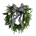 thumbnail image 2 of Leojiow 17.71" Minimalist Style With Leaves And Bows For Front Door Porch Window Green For Home Farmhouse Summer Fall All Seasons 45Cm Utility, 2 of 7