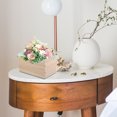 thumbnail image 4 of Minkissy Wooden Storage Box Desk Storage Box Beige Wood For Organizer 1Pcs, 4 of 7