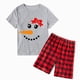 thumbnail image 3 of Conjunto de pijamas de pareja de Navidad para hombre y mujer, ropa de dormir corta, sombrero y pajarita, muñeco de nieve, adulto, 3 of 3