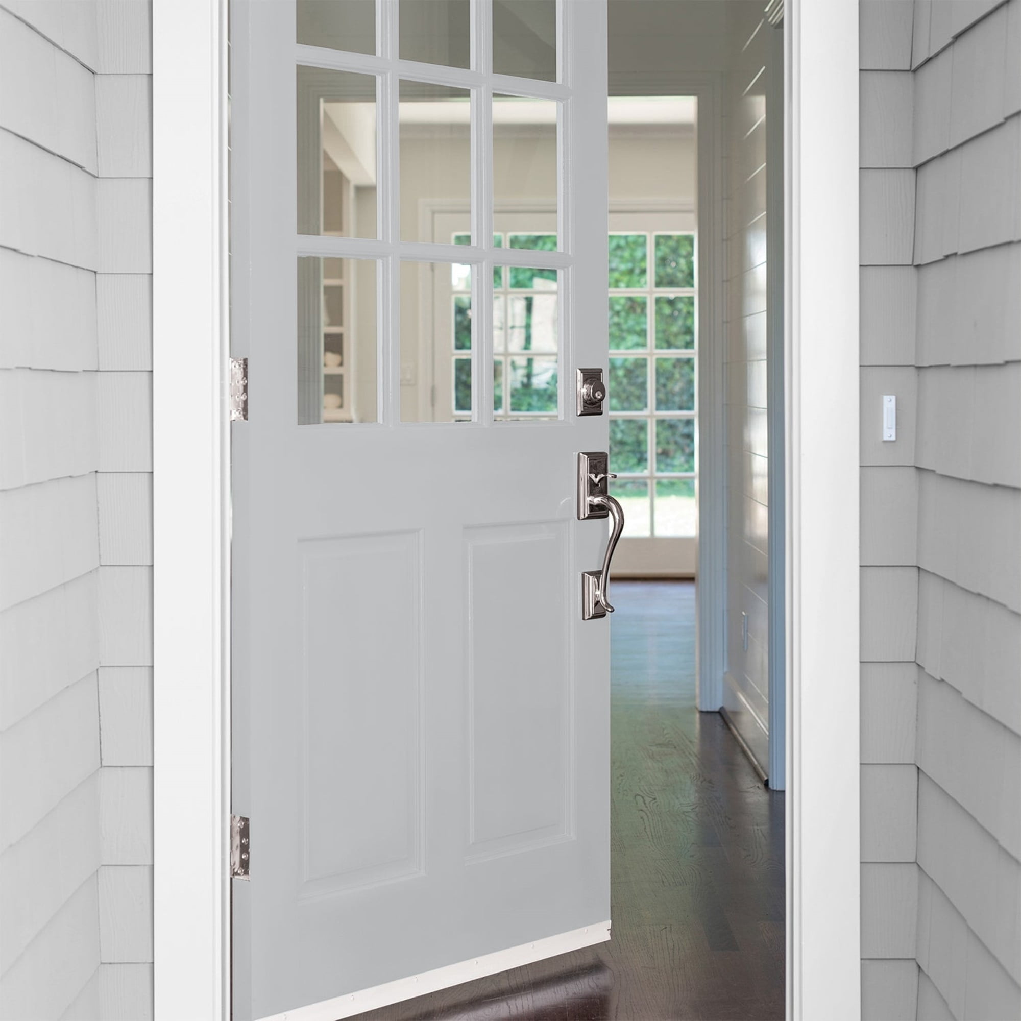 Glidden HEP Whirlwind / Gray Satin Exterior Paint with Primer, 1 Gallon