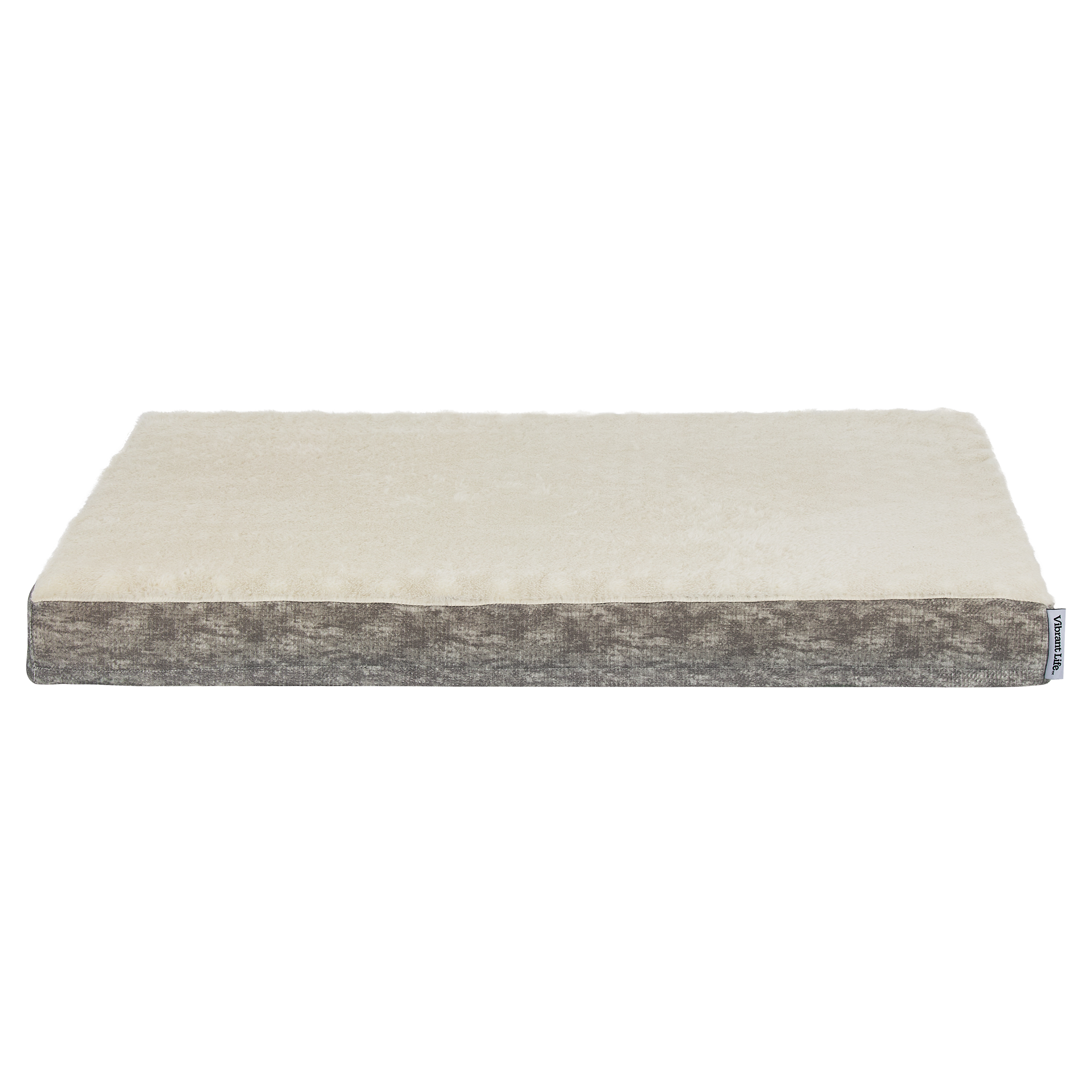 Vibrant Life Large Orthopedic Foam Pet Bed, Gray, 35x25" photo 6