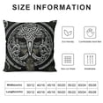 thumbnail image 5 of Autua Viking Masks Celtic Symbol Gothic Art Decorative Throw Pillow Cover Cushion for Home Couch Living Room Bed Sofa High-Quality Pillowcase 1PC 20x20in, 5 of 5