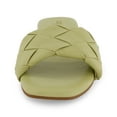 thumbnail image 3 of CUSHIONAIRE Women's Franca Woven Slide Sandal With Memory Foam, Wide Widths Available, 3 of 5