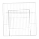 thumbnail image 1 of Puerta de corral para mascotas, jaula de metal, panel expandible de alambre, suministros de alambre, cerca Cuadrícula densa blanca, 1 of 5