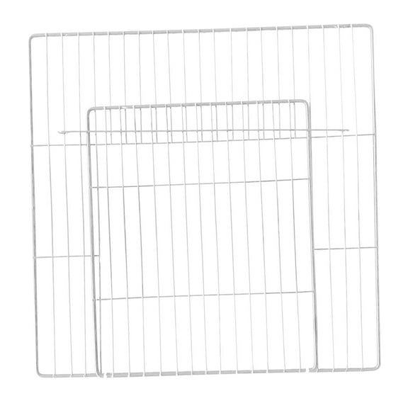 YWMJZEU Portable Pet Playpen Door Cage Iron Yard Small Animals Panel Puppy Indoor Dense White Dense Grid