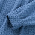 thumbnail image 5 of GuangCheng George Sweatshirt for Men,Textured,Half Zip,Pullover,Elbow Patch Detail,Casual Warm Thick Tops,Sky Blue,Size S, 5 of 6