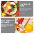 thumbnail image 2 of UPOUART 100pcs Glitter Paper Maple Leaves for Fall Decoration Thanksgiving Day Crafts, 2 of 7
