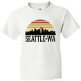 thumbnail image 3 of Inktastic Seattle Washington Skyline Sunset Youth T-Shirt, 3 of 5