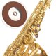 thumbnail image 5 of Almohadilla de cuero para saxo fácil de reemplazar y usar Estructura simple Almohadilla para saxo de larga vida útil para amantes de los instrumentos Saxofón soprano ANGGREK Otros, 5 of 8