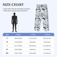 thumbnail image 2 of Salouo Sea Life Elements Print Pajama Pants for Men, Lounge Pants Elastic Waistband Casual Men's sleepwear Loungewear Sleep Pajama Pant -Large, 2 of 7