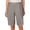 Z-Grey350, variant on JIAYUE Women's Shorts Casual Solid Color Knee-Length For Summer Comfortable Wear Basic Elastic High Waist Ladies Plus Size Breathable Female Bottoms