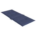 thumbnail image 3 of vidaXL Highback Chair Cushions 6 pcs Navy Blue Fabric, 3 of 5