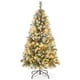 thumbnail image 2 of Costway 150cm Árbol de Navidad Artificial con Luces LED Blancas Cálidas 8 Modos de Iluminación Verde y Blanco, 2 of 10