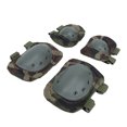 thumbnail image 4 of Elbow Protector Strap, Rivet Fixing Thick Cushioning Green Color Knee Protective Pad 4PCS Set  for Decoration, 4 of 7