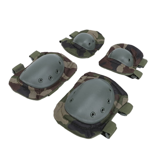 Knee Pad, Wide Application Reinforced Elastic Band Elbow Pad High Density Foam Padding 4PCS Set Rivet Fixing Green Color for Engineering Maintenance