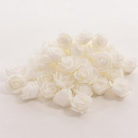 50 PCS Mini PE Foam Rose Artificial Flowers For Wedding Car Decoration DIY Pompom Wreath Decorative Valentine's day Fake Flowers