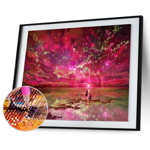 Taladro Pintura Diamante (DE0024) 5D DIY Paisaje Completo Kit de Bordado de Punto de Cruz (3) 40x50cm Hugtrwg Para estrenar