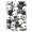 Cute Cartoon Skull, variant on Haosy Blue Gingham Checker Pattern Notebooks 1-subject Journal 60 Sheets A5 College Ruled Paper Detachable Ring 8.3"x5.7"