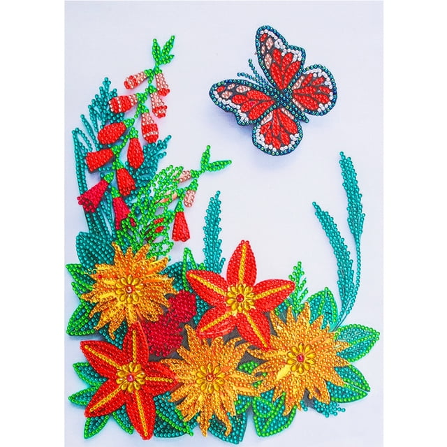 Cuadros Decorativos Pintura de diamantes 5D de flores decoración para el hogar con Likrtyny forma parcial especial bricolaje arte de pared manualidades mosaico decorativo de diamantes de imit