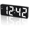 thumbnail image 5 of Reloj digital, reloj despertador LED, pantalla grande de 6,5 pulgadas, reloj LED, puertos de carga USB, 3 brillo ajustable adecuado, 5 of 5