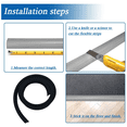 thumbnail image 4 of 2 Meters Edge Guard-PVC Carpet Edge Strip-Rubber Floor Transition Strips-self Adhesive Trim, 4 of 5