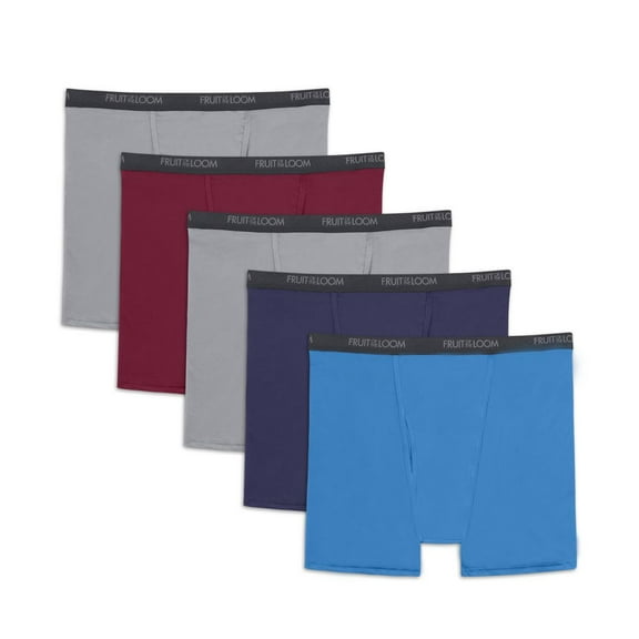 Fruit of the Loom Big Men's Micro-Stretch Boxer Briefs, 5-Pack