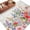 Red, variant on Pink Flowers Area Rugs 5'x8', Washable Small Throw Rugs for Classroom Bedroom, Spring Floral Elegant Pastoral Wooden Indoor Outdoor Rug Non-Slip Low Pile Carpet Runner Reversible Floor Mats