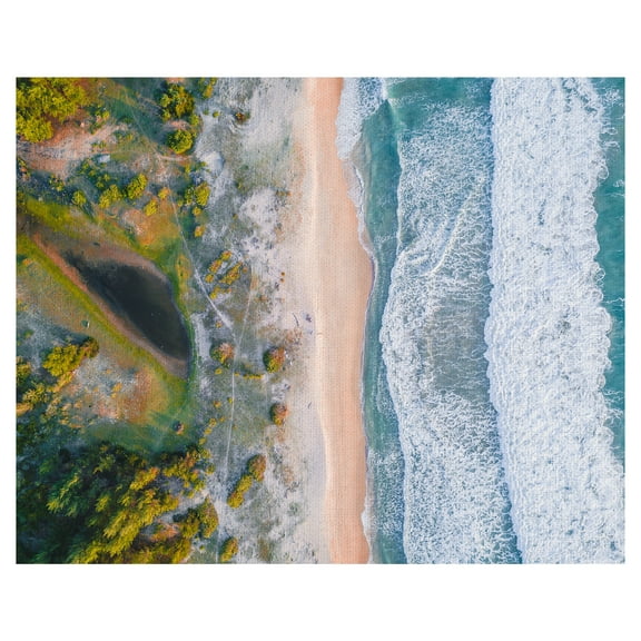 Masterpiece Art Gallery Coastal Aerial View by Hermansyah Canvas Art Print 22" x 28"