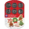 Wilton 12-Cavity Non-Stick Mini Cookie Pan, Holiday 2105-8122