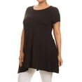thumbnail image 4 of Women's Plus Size Side Pockets Loose Fit Short Sleeves T-Shirt Tunic Top, 4 of 4