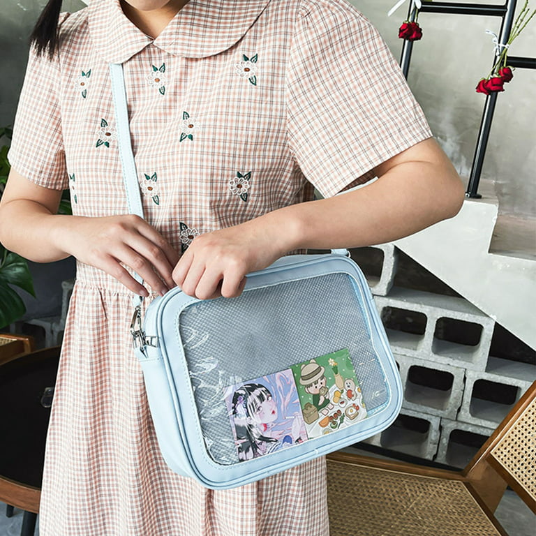 Demon Little Bear Claw Transparent Spicy Girl Itabag Crossbody Bags Patent  Leather Messenger Bag JK Transparent Handbag Gift