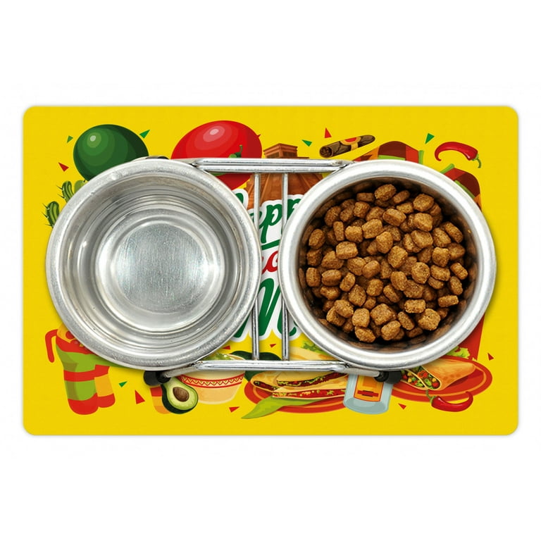 Cartoon Cats Pet Food Mat