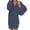 C-Navy317, variant on Sweater Dress For Women Fluffy Deep V Neck Neck Lantern Sleeve Loose Fit Mini Sweater Dress Casual Office Solid Color Versatile Dresses
