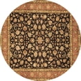 thumbnail image 1 of Ahgly Company Indoor Round Persian Brown Traditional Area Rugs, 7' Round, 1 of 4