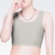 thumbnail image 2 of Moda compresión pecho carpeta mujeres sin mangas chaleco sólido corto camisetas sin mangas Pompotops  lopia987462, 2 of 9