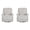 Ivory, variant on Pemberly Row Ecru Mist Manual Swivel Glider Recliner Two Pack