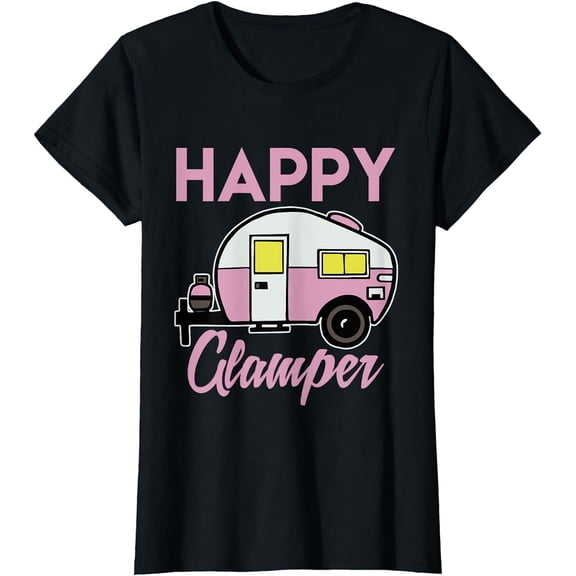 Happy Camper Camping T-Shirt Tee