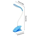thumbnail image 3 of USB-Powered Clip-On LED Desk Lamp with Flexible Gooseneck, Eye-Caring Reading Light for Office Home Bedroom, Adjustable Clamp Night Light for Study Video Conference Dorm, 3 of 6