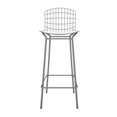 thumbnail image 7 of Madeline 41.73" Barstool with Seat Cushion in Charcoal Grey and White, 7 of 7