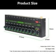 thumbnail image 2 of Professional Audio Mixer 10 Channel Stereo Mixer with Light US Plug, 2 of 9