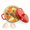 red, variant on cast iron Dutch oven, oval shape enameled cast iron dutch oven, with lid and two handles, kitchen set for stewing, baking, soups, and breads, red