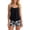 black, variant on 2026 Turquoise Floral Print Tankini Set - Blouson Tank Top with Adjustable Straps, Matching Floral Swim Shorts, Modest & Flattering Fit for Pool Days & Beach Vacations Summer Vibes