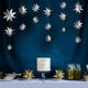 thumbnail image 3 of Bewildely 1 Juego de decoraciones de estrellas para el hogar, colgante de estrellas exquisitas interesantes, suministros para fiestas, Kits de decoración para fiestas Gris oscuro, 3 of 6