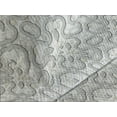 thumbnail image 3 of Ambesonne Geometric Quilted Coverlet 3 Pcs, Abstract Stone Print Art, Queen Size, Coconut Pale Grey and Ivory, 3 of 4