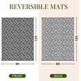 thumbnail image 2 of Tapis d'Extérieur Tapis d'Extérieur en Paille Plastique pour Patio Tapis Réversible d'Extérieur pour Camping Terrasse VR x Tapis de Zone Balcon Porche Cour Arrière et, 2 of 9