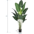 thumbnail image 2 of 84 in Artificial Plant Bird of Paradise Artificial Plant with 17 Trunks Fake Plant 7 ft Faux Plants Fake Banana Plant Plant with Pot Artificial Plants for Home Decor Indoor Outdoor, 2 of 6