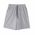 thumbnail image 4 of Yievot Mens Swim Trunks Drawstring Elastic Waist Bermuda Shorts Breathable Gym Workout Athletic Shorts with Pockets, 4 of 6