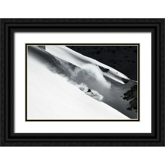 Sanne, Jakob 18x13 Black Ornate Wood Framed with Double Matting Museum Art Print Titled - Cloud of Snow