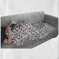 thumbnail image 6 of Geometric Soft Flannel Fleece Blanket, Hexagon and Cubes Pattern Simple Polygonal Design Inspirations with Grunge Effect, Cozy Plush for Indoor and Outdoor Use, 70" x 90", Multicolor, by Ambesonne, 6 of 6